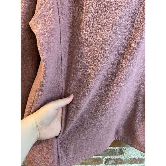 Zook’s Harley~Davidson Motorcycle Mauve Fleece 1/4 Zip Pullover Sweatshirt Women - Picture 5 of 10